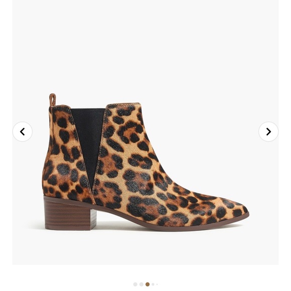 J.CREW 8 Fallon Calf Hair Bootie boot side pan em detail - Picture 2 of 7